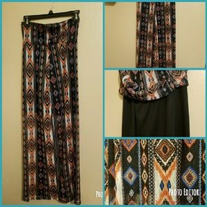 Long skirt with shorts under attached